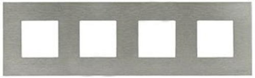 Рамка универсальная ABB Niessen Zenit 4-м. 8 мод. N2274 OX металл натуральная сталь фото Рамка универсальная ABB Niessen Zenit 4-м. 8 мод. N2274 OX металл натуральная сталь картинка